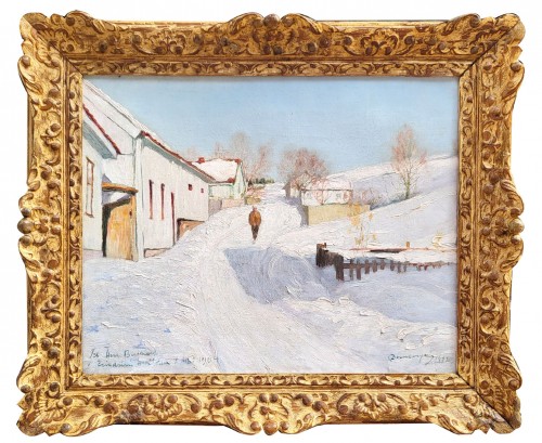 Carl DORNBERGER (1864-1940) - Paysage de neige