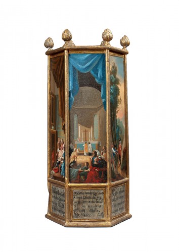 Ex-voto en tôle peinte du XVIIIe siècle