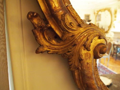 XVIIIe siècle - Paire de grands miroirs fin 18e siècle