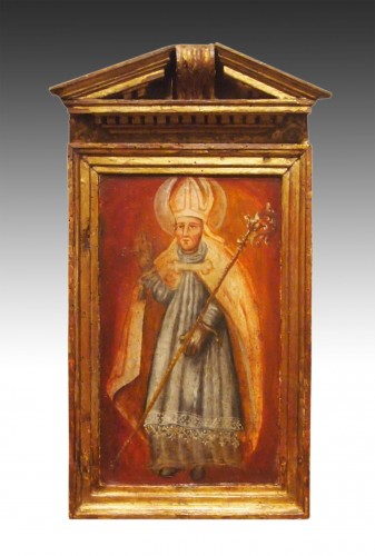 Suite de trois huiles sur bois religieuses début 18e Siècle - Galerie Saint Martin