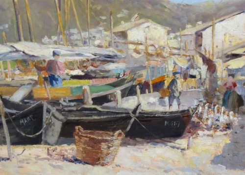 Port de Martigues - Louis Abel TRUCHET (1857-1918) - Galerie Saint Martin