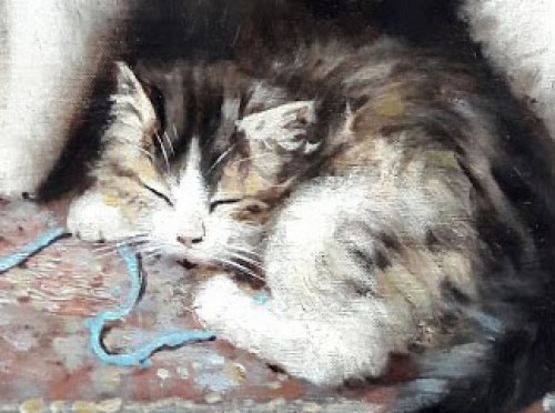 Chats - Jules Gustave Le ROY (1851-1921) - Galerie Saint Martin