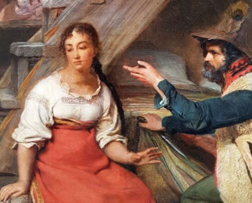 La visite - Sébastien Dulac (1802-1851) - Galerie Saint Martin