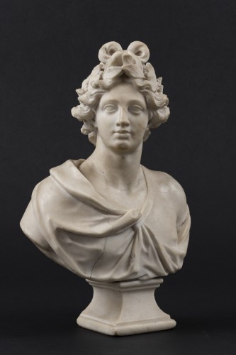 Buste d'Apollon en marbre - Vénétie, fin  du XVIIe début du XVIIIe siècle - Sculpture Style Louis XIV