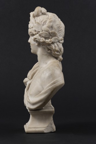 Buste d'Apollon en marbre - Vénétie, fin  du XVIIe début du XVIIIe siècle - Louis XIV