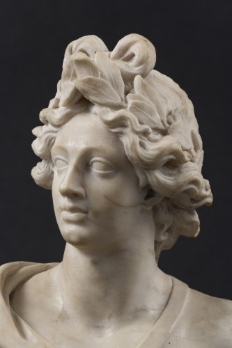 Antiquités - Buste d'Apollon en marbre - Vénétie, fin  du XVIIe début du XVIIIe siècle