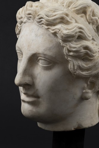 Entourage de Bartolomeo AMMANNATI - Tête de Femme maniériste en marbre - Renaissance