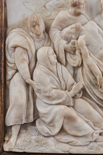 La Déploration - Albâtre, Espagne Second quart du XVIe siècle - Sculpture Style Renaissance