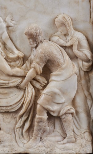Sculpture Sculpture en Marbre - La Déploration - Albâtre, Espagne Second quart du XVIe siècle
