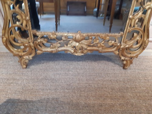 Grand miroir en bois doré d'époque Louis XV - Louis XV