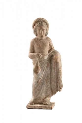 Art grec, Tanagra, IVe-IIIe s. avant  J.-C. - Jeune garçon