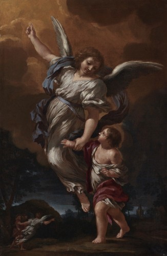 CIRO FERRI (Rome, 1634 –1689) - L’Ange Gardien