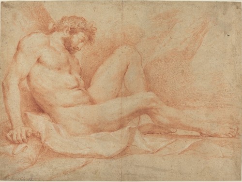 XVIIe siècle - Andrea SACCHI et atelier (Nettuno, 1599 – Rome 1661) - Vulcain ou Cyclope. dessin