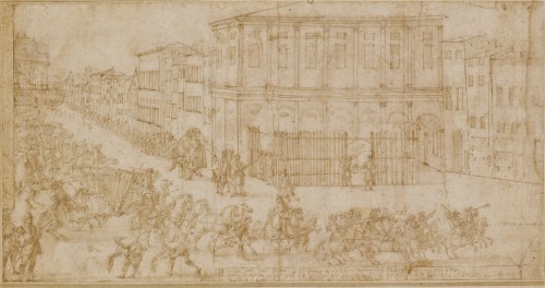 Ilario Giacinto MERCANTI dit IL SPOLVERINI (Parme, 1657- Piacenza, 1734)dessin