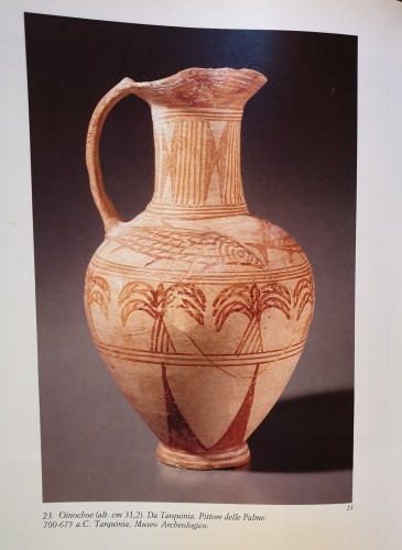 Art Etrusque Géométrique, VIIe s. avant  J.-C. Palm Painter (Peintre du Palmier) - Archéologie Style 