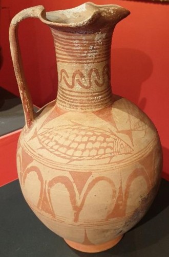 - Art Etrusque Géométrique, VIIe s. avant  J.-C. Palm Painter (Peintre du Palmier)