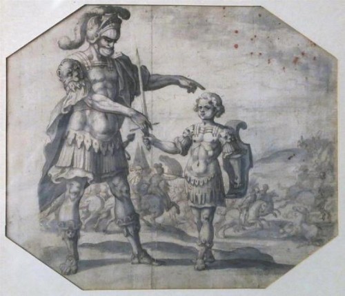 Tableaux et dessins Dessin, Aquarelle & Pastel - Linard Gonthier (1565 - après 1642) - Scène de bataille, circa 1620
