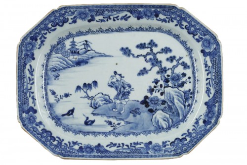 Plat en porcelaine de Chine Qianlong 1736- 1795