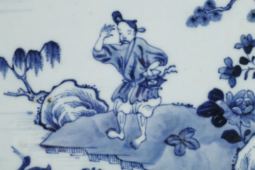 Plat en porcelaine de Chine Qianlong 1736- 1795 - Céramiques, Porcelaines Style 