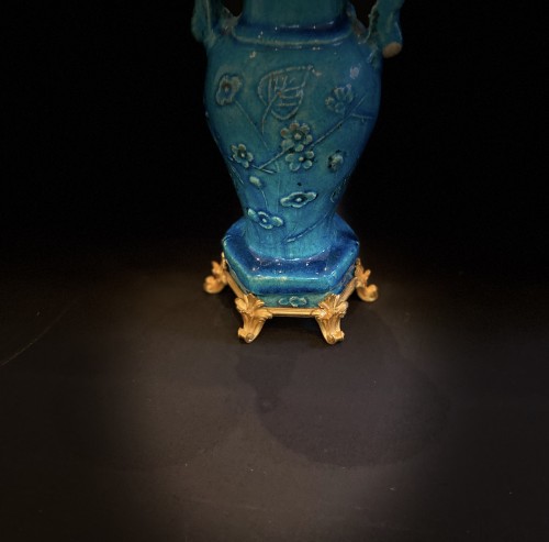 Céramiques, Porcelaines  - Paire de vases en céramique chinoise