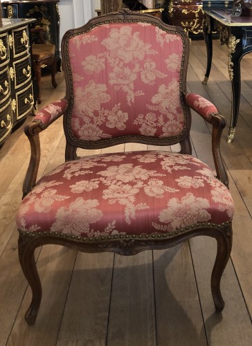 Paire de fauteuils Louis XV estampillé Jean-Baptiste Lelarge - Sièges Style 