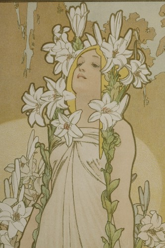 Art nouveau - Les Fleurs - Alphonse MUCHA (1860-1939)
