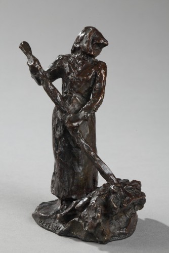 Ramasseuse de foin - Aimé-Jules DALOU (1838-1902) - Sculpture Style 