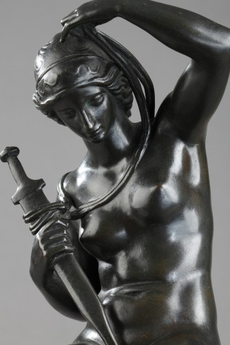 Sculpture Sculpture en Bronze - Minerve - Antoine-Louis BARYE (1796-1875)