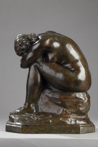 XIXe siècle - Le Miroir brisé ou La Vérité méconnue - Aimé-Jules DALOU (1838-1902)