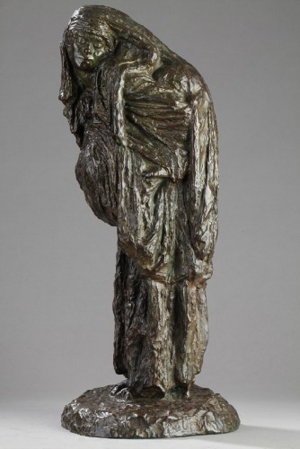 Bédouine à l’enfant - Céline LEPAGE (1882-1928) - Sculpture Style Art Déco
