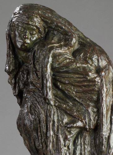 Sculpture Sculpture en Bronze - Bédouine à l’enfant - Céline LEPAGE (1882-1928)