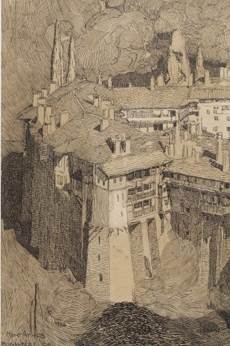 XXe siècle - Mont Athos -  Paul JOUVE (1878-1973)