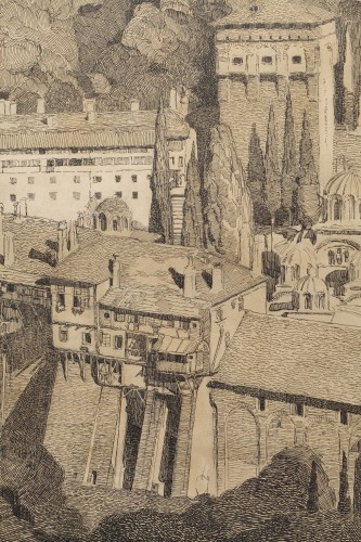 Mont Athos -  Paul JOUVE (1878-1973) - Art Déco