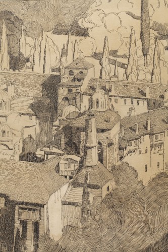 Art Déco - Mont Athos -  Paul JOUVE (1878-1973)