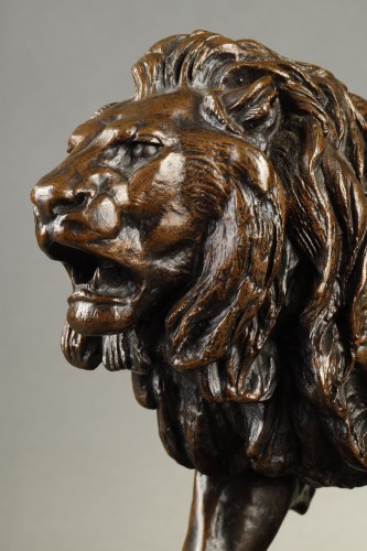Lion qui marche - Antoine-Louis BARYE (1796-1875) - Galerie Tourbillon