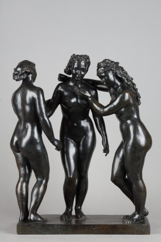 Sculpture Sculpture en Bronze - Les Trois Grâces - Alfred JANNIOT (1889-1969)
