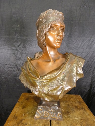 Sculpture Sculpture en Bronze - La Sibylle - Emmanuel VILLANIS (1858 - 1914)