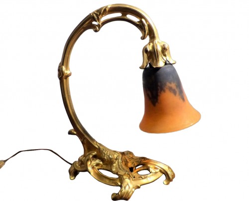 Daum, Nancy et E.Becker - Lampe art nouveau