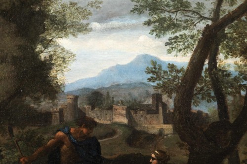 Paysage à l'antique - fin du XVIIe début XVIIIe attribué à J.F Van Bloemen - Louis XIV