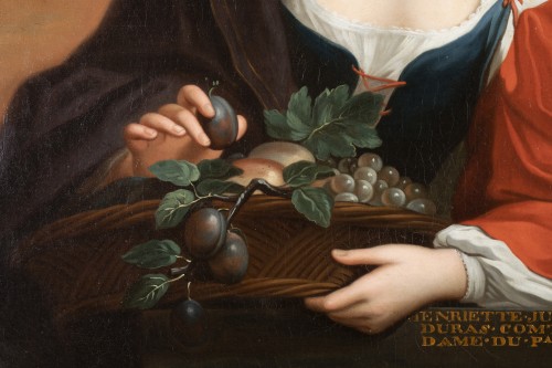 XVIIIe siècle - Portrait de Henriette Julie de Dufort de Duras Comtesse D’egmont et de Braine