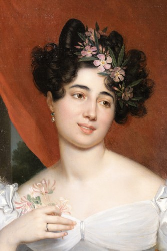 XIXe siècle - Portrait présumé de Gabrielle Adèle Alexandrine Amys du Ponceau - Berthon