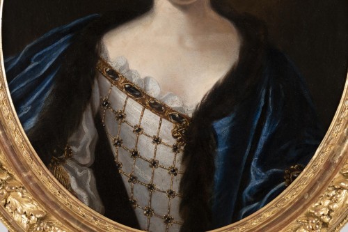 XVIIe siècle - Portrait de Mme de Montalais attribué à Pierre Mignard (1612-1695)