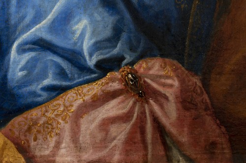 XVIIIe siècle - Portrait d'une élégante - Attribué à Alexis Simon Belle (1674-1734)
