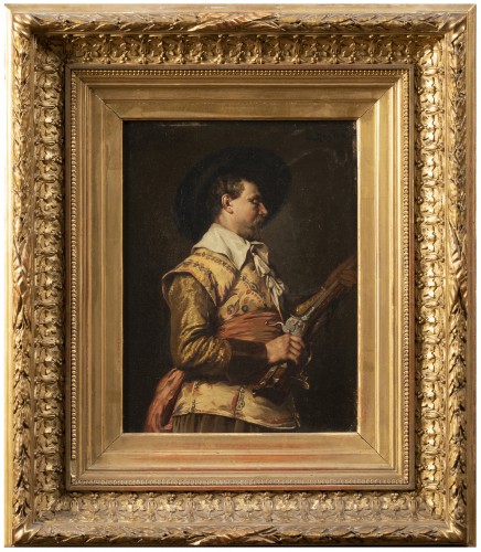 Ferdinand ROYBET - Portrait d'un mousquetaire à l'arquebuse