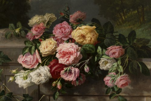 Jetée de roses - Jean Bonnet 1878 - Galerie William Diximus