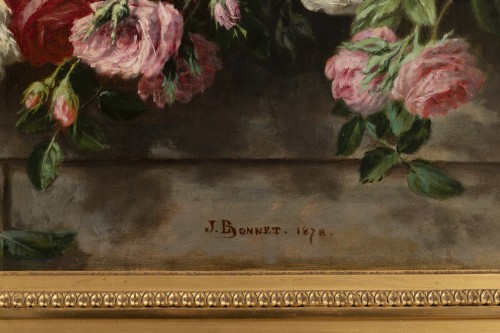 XIXe siècle - Jetée de roses - Jean Bonnet 1878