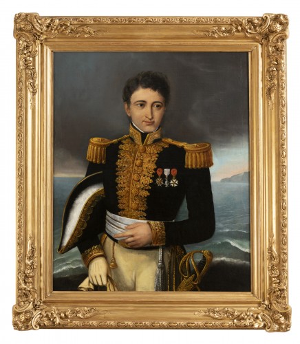 Portrait d'un officier général d'époque Restauration