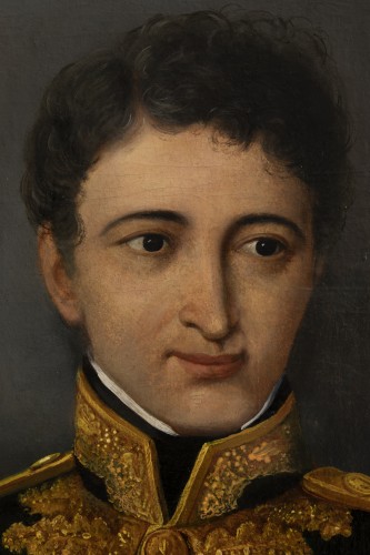 Portrait d'un officier général d'époque Restauration - Galerie William Diximus