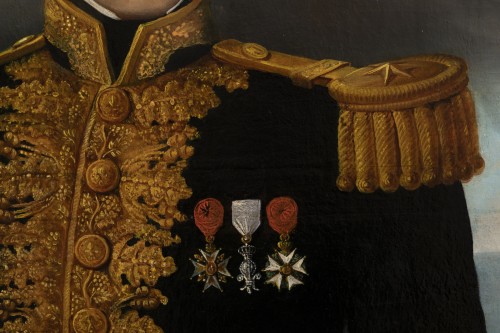Restauration - Charles X - Portrait d'un officier général d'époque Restauration