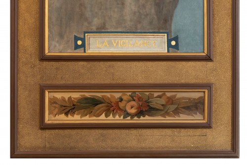 Suiveur de Pierre Puvis de Chavannes "La vigilance – Le recueillement" - Art nouveau